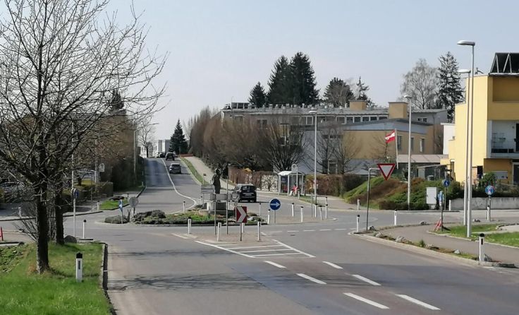Der Kreisverkehr "in der Gruam" in Leonding. (Foto: Tips/Ramaseder)
