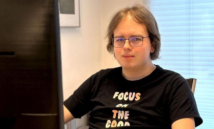 Der neue Lehrling, Andrej Korovljevic (Foto: Stadtmarketing Traun)