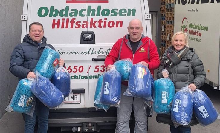 Christian Partoll, Walter Kreische und Anna Teufel (v.l.) (Foto: Obdachlosenhilfsaktion)
