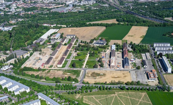 Ansicht des gesamten Areals des Projekts Sommerfeld (Foto: Magistrat Linz PTU Pertlwieser)