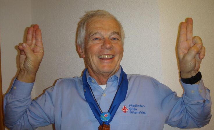 Wolfgang Fürlinger übergibt die Leitung der Pfadfinder-Gilde Enns. (Foto: privat)