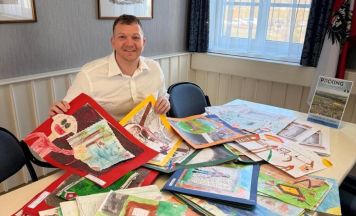 Kinder zeichnen ihre Lieblingsplätze in Pucking