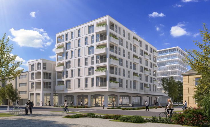 Das Bauvorhaben in der Johann-Roithner-Straße soll 2028 fertiggestellt werden. (Foto: WAG)