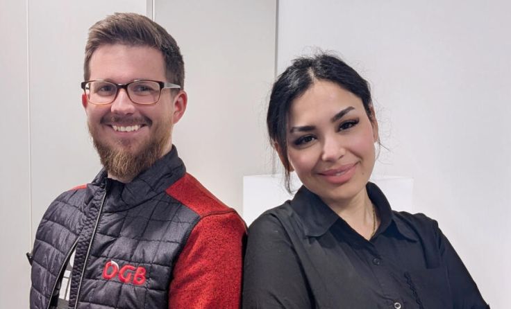 Luca Eidher und Asma Jafari (Foto: ÖGB Linz-Land)