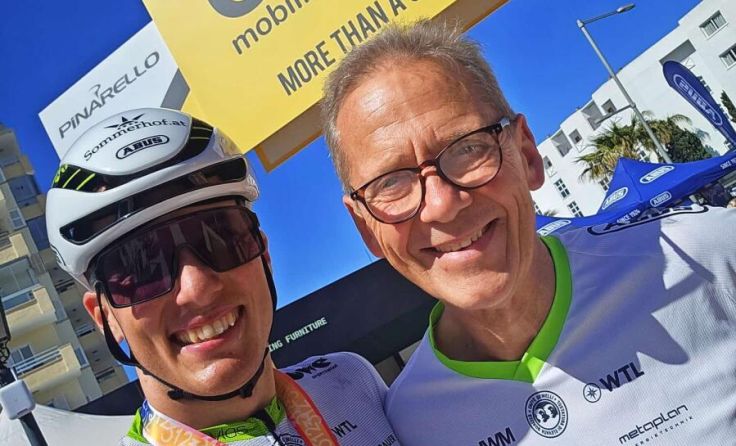 Lukas Kaufmann und Franz Steinberger nach dem erfolgreichen Rennen. (Foto: Kaufmann)