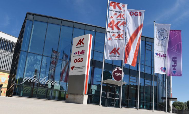 Die Arbeiterkammer-Bezirksstelle in Traun. (Foto: AK OÖ/Wolfgang Spitzbart)