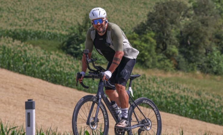 Manuel Pichlmüller beim Training für das Ultra-Radrennen. (Foto: privat)