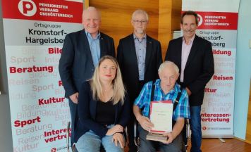 Pensionistenverband Kronstorf-Hargelsberg feiert 1.070 Jahre Mitgliedschaft