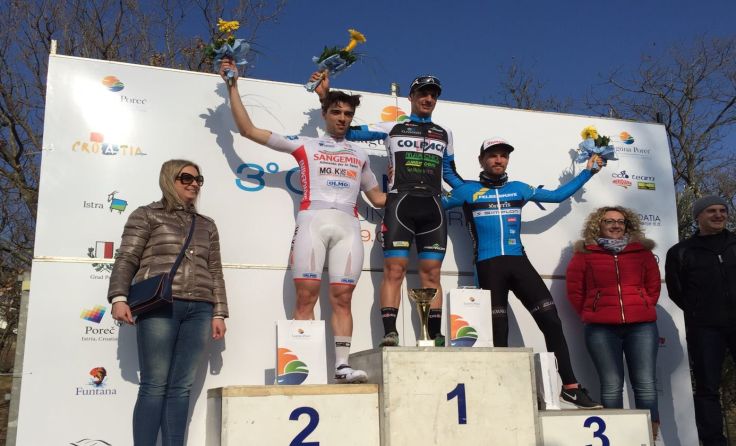 Stephan Rabitsch (re.) wurde heute beim GP Laguna in Kroatien starker Dritter