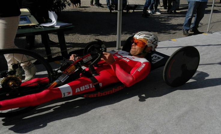 Walter Ablinger belegte beim Weltcup-Einzelzeitfahren in Italien den ausgezeichneten 2. Platz