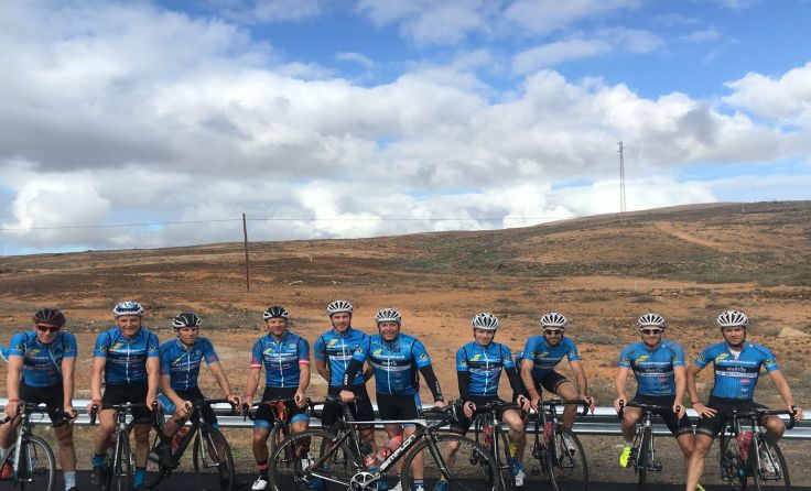 Das Team Felbermayr Simplon Wels auf Lanzarote