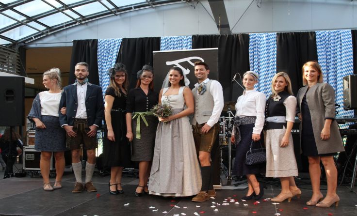 Die Trachtenmodenschau von Freiwild-Design fand großen Anklang