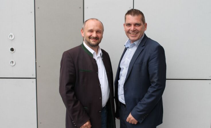 AK Vizepräsident Josef Hager und Kommerzialrat Reinhard Poppinger; Foto: Arbeiterkammer