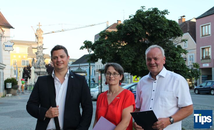 Max Homolka, Elisabeth Wachter (NÖ Regional), Vizebürgermeister Johannes Prinz