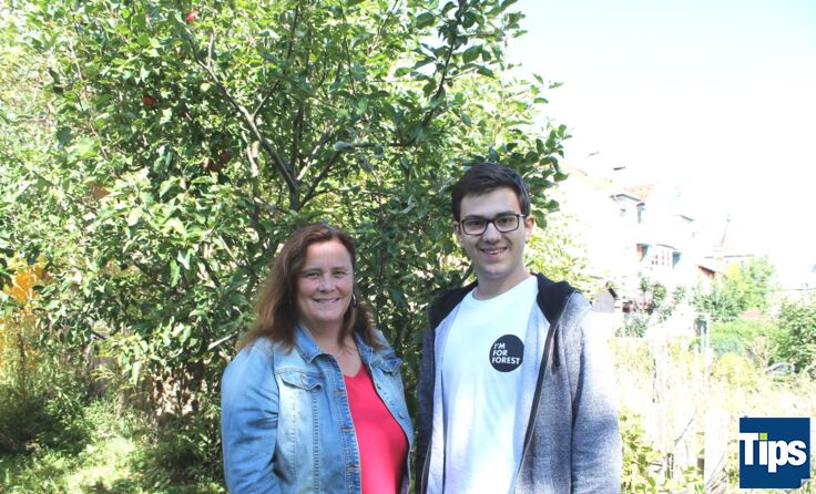 Landtagsabgeordnete Silvia Moser und der für den NR kandidierende Raphael Neuwirth; Foto: Tips