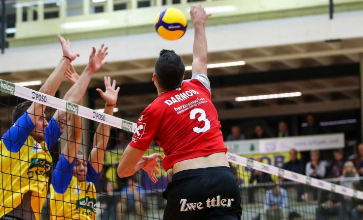 Knappe Niederlage trotz starkem Punkten am Netz; Foto: Union Volleyball Waldviertel