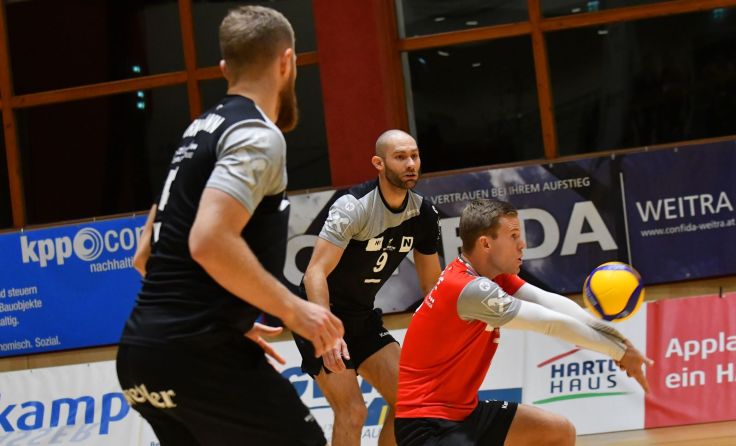 Sokol keine Chance gegen den Vizemeister. Foto: Union Volleyball Raiffeisen Waldviertel