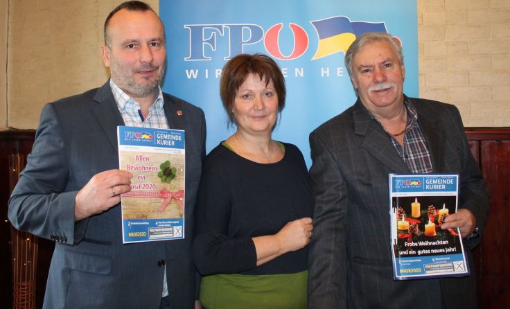 Nationalrat Alois Kainz, Eva Kainz und Johann Junek; Foto: Tips