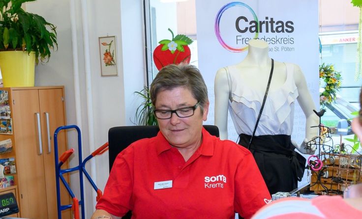 Für den somaZwettl Markt wird Unterstützung benötigt (Foto somaKrems). Foto: Caritas 