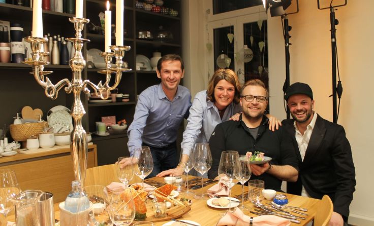 V.l.: Ewald und Tanja Mengl, Michi Kolm und Tobi Rudig, Fotos: Tips