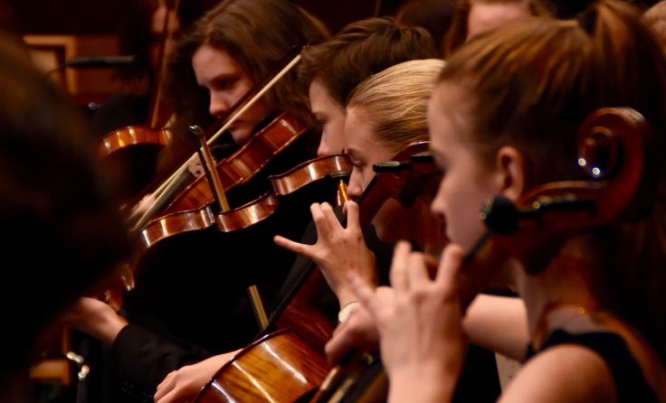 Die Musiker des Orchesters sind alle erst zwischen zehn und 18 Jahre jung. Foto: Caroline Begle