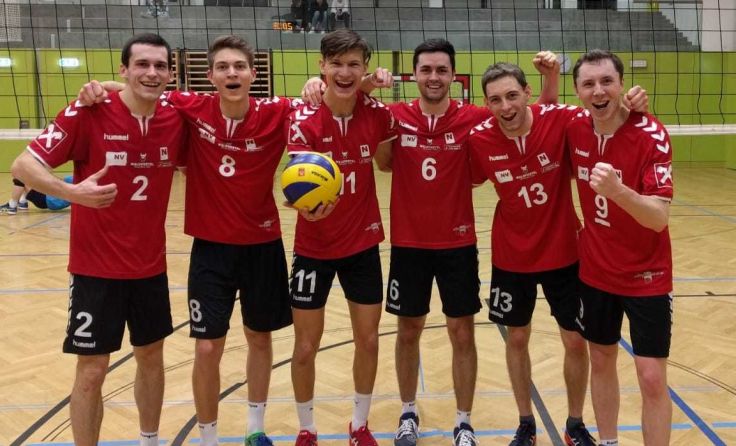Foto: Mit einer Gruppe von nur sechs Leuten zum Sieg. Foto: Union Volleyball Raiffeisen Waldviertel