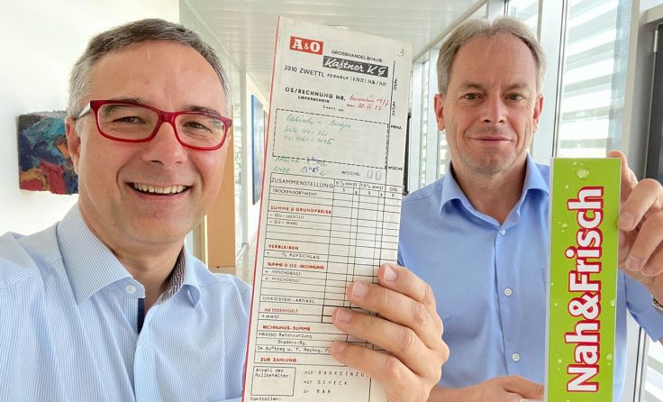 Christof Kastner und Dienstjubilar Ambros Pabisch, Foto: Kastner