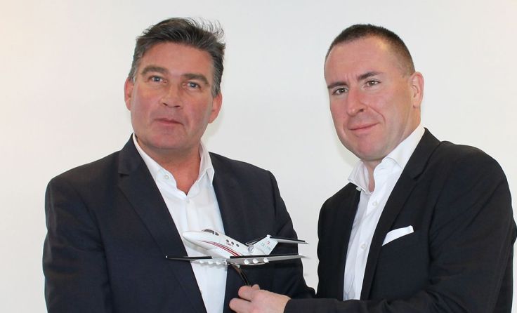 Dieter Pammer (v.l.) und Bernhard Fragner, CEO von GlobeAir Foto: GlobeAir AG
