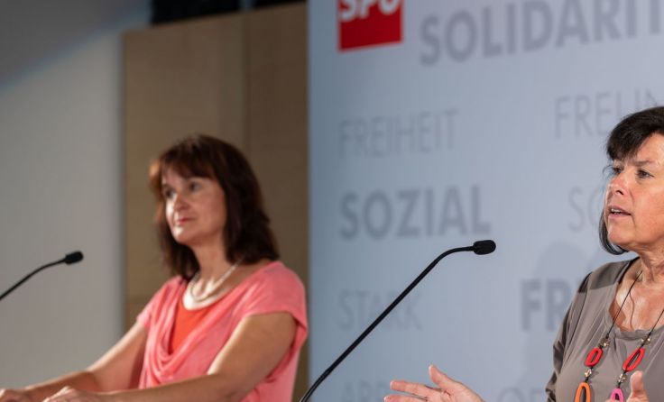 Vizebürgermeisterin Renate Heitz und Landesrätin Birgit Gerstorfer Foto: SPOÖ
