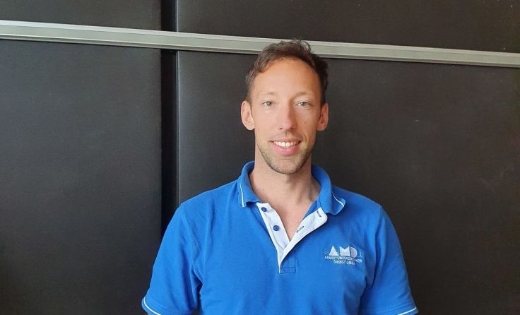 Physiotherapeut David Lederer Foto: Gemeinde Pasching