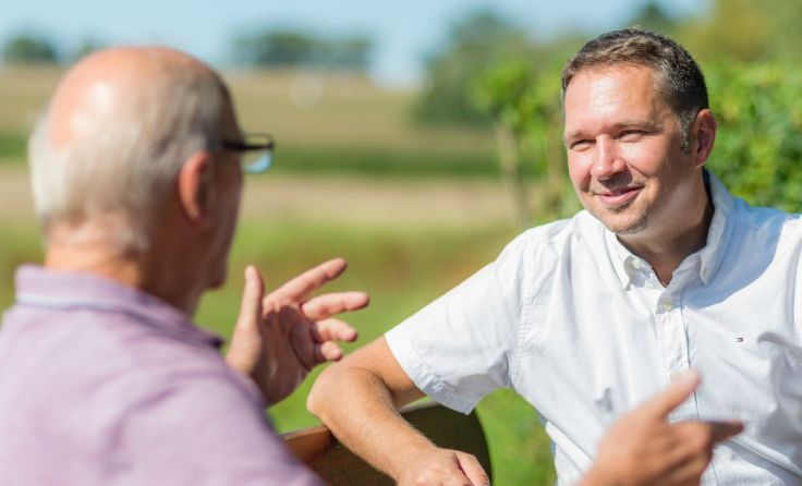 Vizebürgermeister Hofko im Gespräch mit Paschingern Foto: Team Hofko