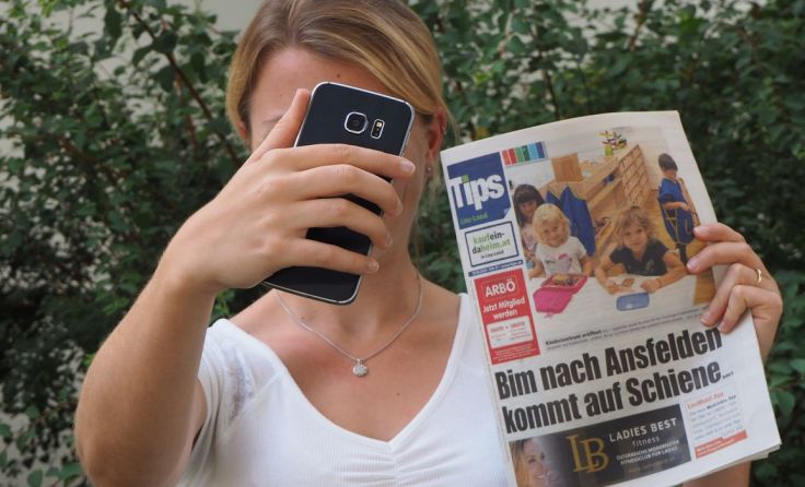 Selfies mit der Tips-Zeitung in St. Marien machen und Preise abstauben. Foto: Tips