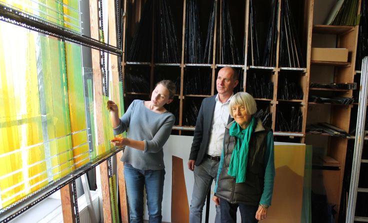 (V. l.) Kyra Kleinschmidt, Robert Geyer-Kubista, Inge Dick. Foto: Winkler-Ebner