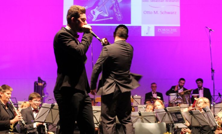 Beatbox-Einlage von Sebastian Wielandt. Foto: Winkler-Ebner