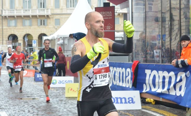Herbert Sonntagbauer im Ziel. Foto: Sonntagbauer