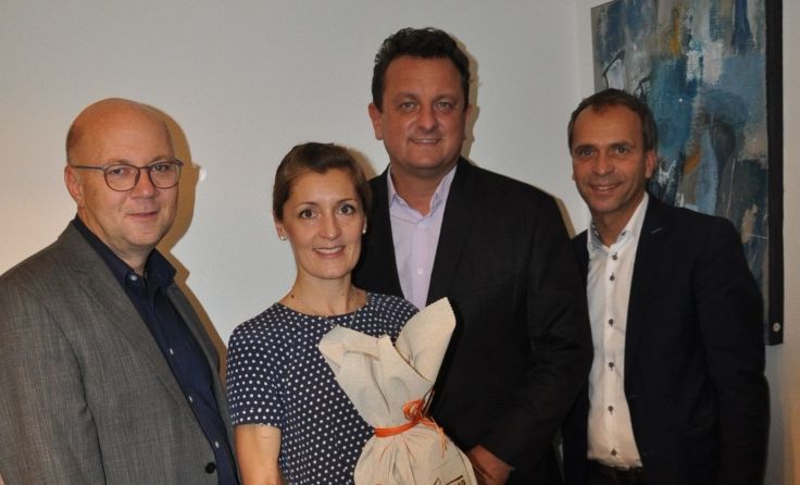 (V. l.) Rudolf Mayr, Simone Koller, Horst Hufnagl, Siegfried Pramhas. Foto: Koller