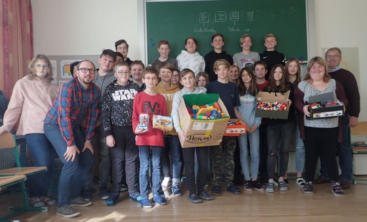 Auch die NMS Pettenbach beteiligte sich an der Sammelaktion. Foto: Weikl