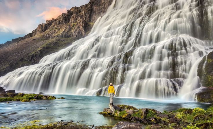 Mystisch: der Dynjandi Wasserfall in Island Foto: Zwerger-Schoner