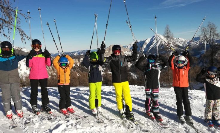 Tolle Schneeverhältnisse und Sonnenschein Foto: Schiclub Union Neuhofen
