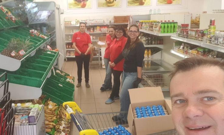 Eierspende für den Sozialmarkt Foto: Partoll