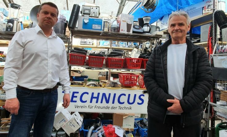 Christian Partoll und Karl Praunshofer, Obmann Verein Technicus Foto: Partoll