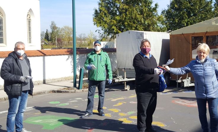 Auf Schutzmaßnahmen wurde geachtet. Foto: Franz Almesberger
