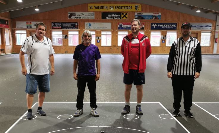 v.l. Roland Stadlberger, Johann Schibani, Rainer Dirschl, Andreas Raab
