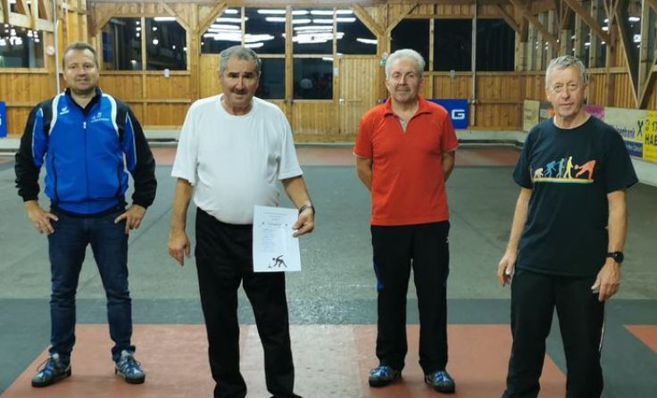 v.l. Helmut Stadlbauer jun., Helmut Stadlbauer sen., Johann Hintersteininger, Josef Lettner