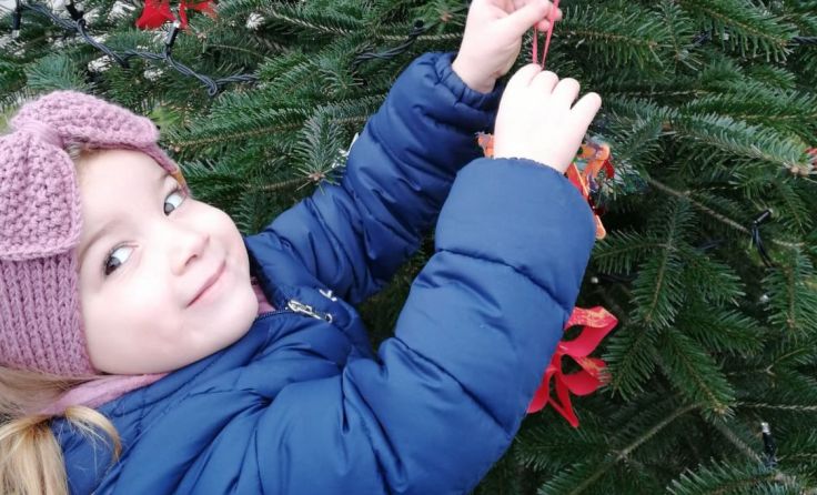 Die Kinder hatten Freude am Baumschmücken. Fotos: Privat