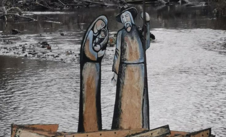 Auch eine schwimmende Krippe kann besichtigt werden. Foto: Furthmühle Pram 