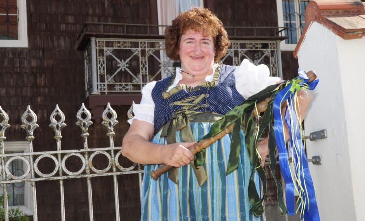 Gstanzl-Queen Renate Maier ist in Steinbach zu Gast. (Foto: V.O. Videootto)