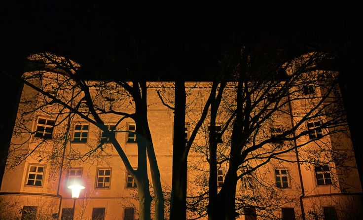 Das Schloss Hartheim wird bereits zum dritten Mal beleuchtet. (Foto: Michael J. Paar)