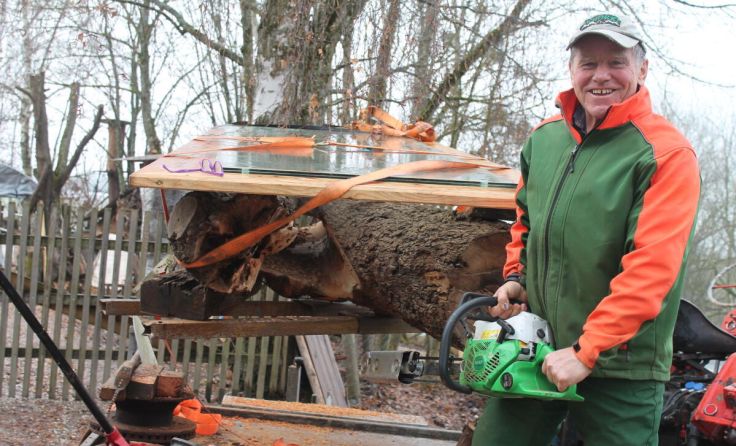 Hans Schörkhuber bei der Arbeit (Foto: LHackl)