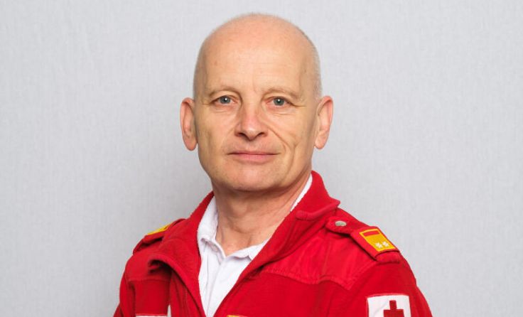 Andreas Hattinger ist für das RK als Koordinator tätig. (Foto: Jakob Simahrl/ OÖRK Ried)